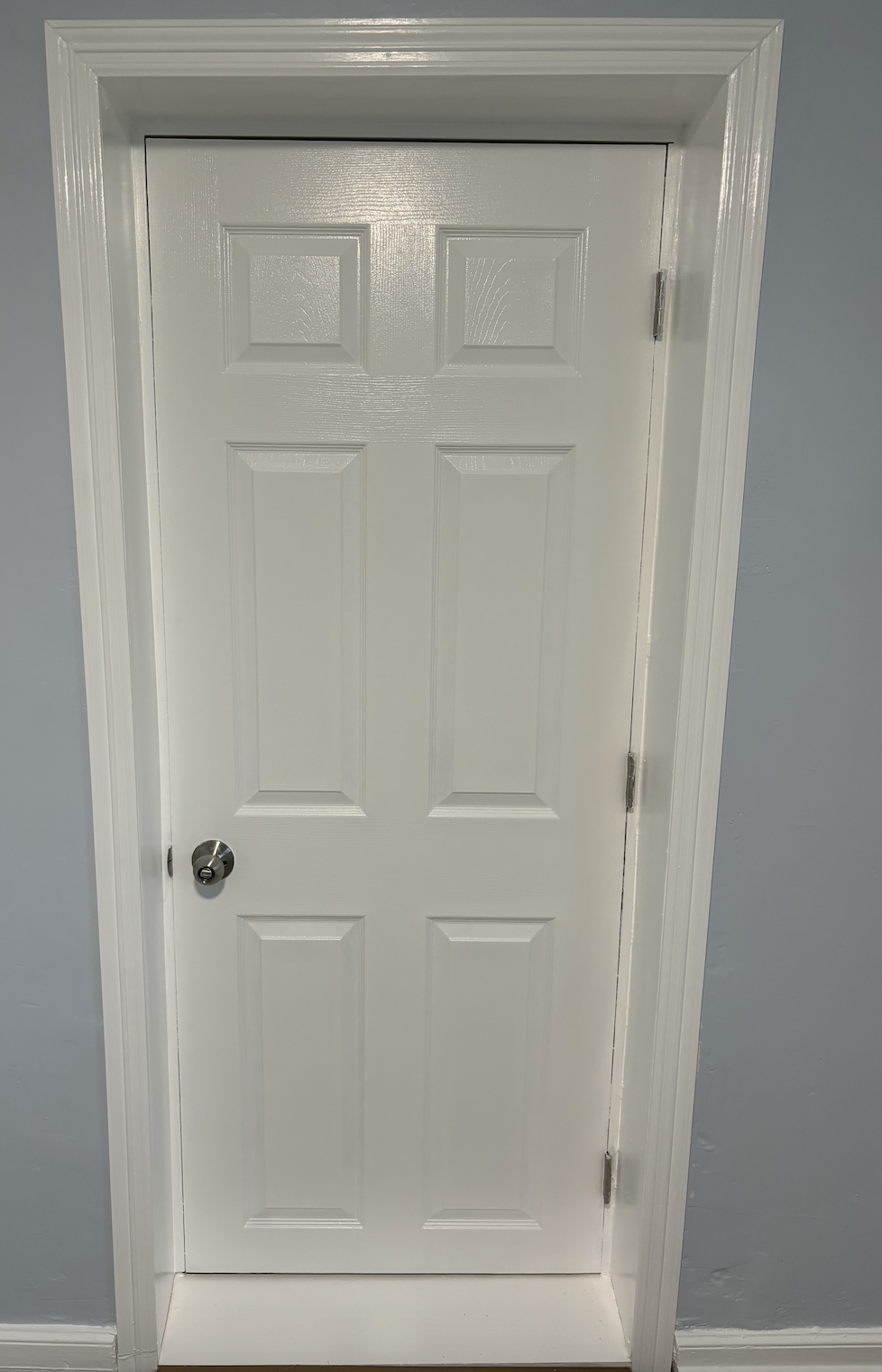 Baseboard and casing paint finish