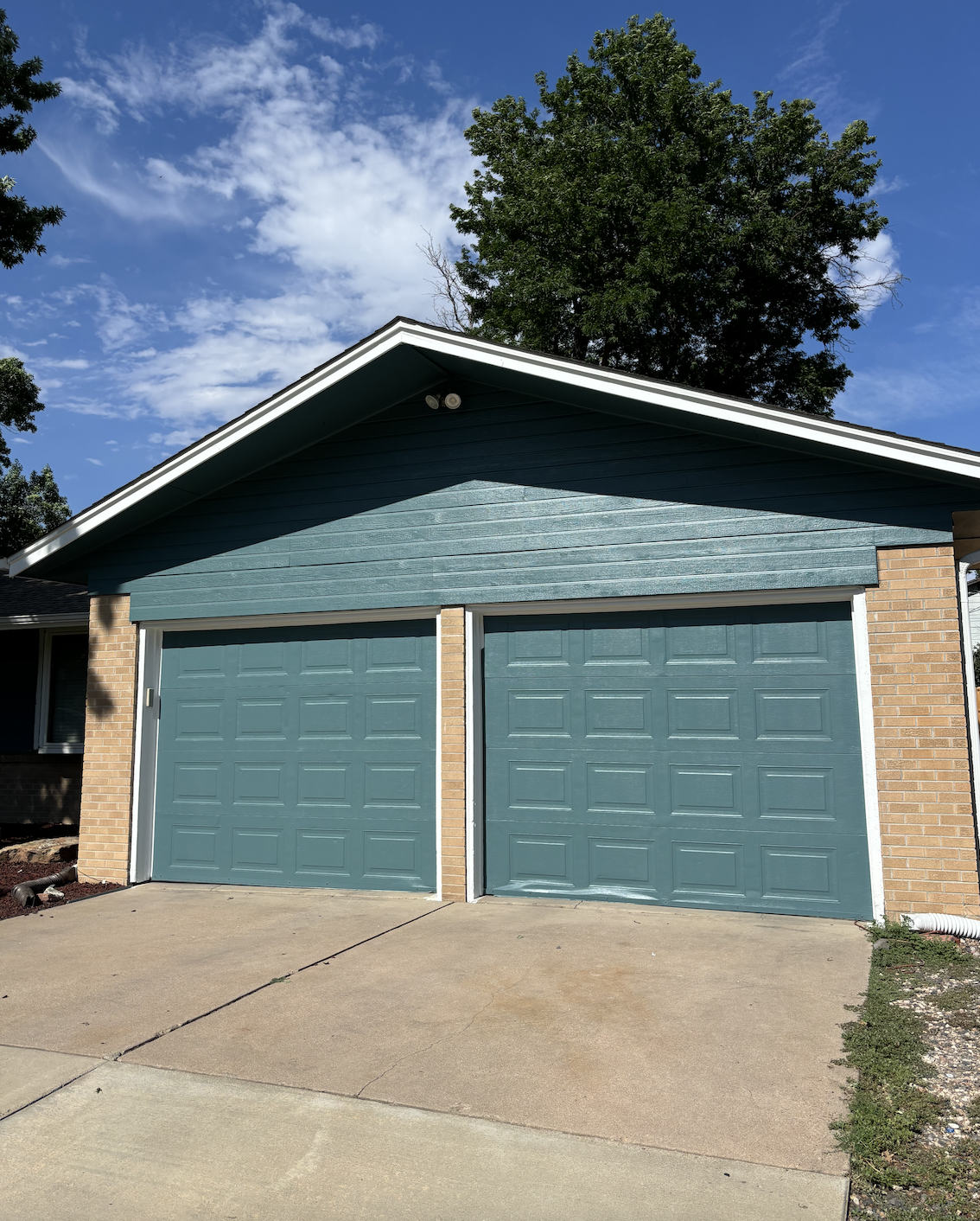 Exterior painting rear angle