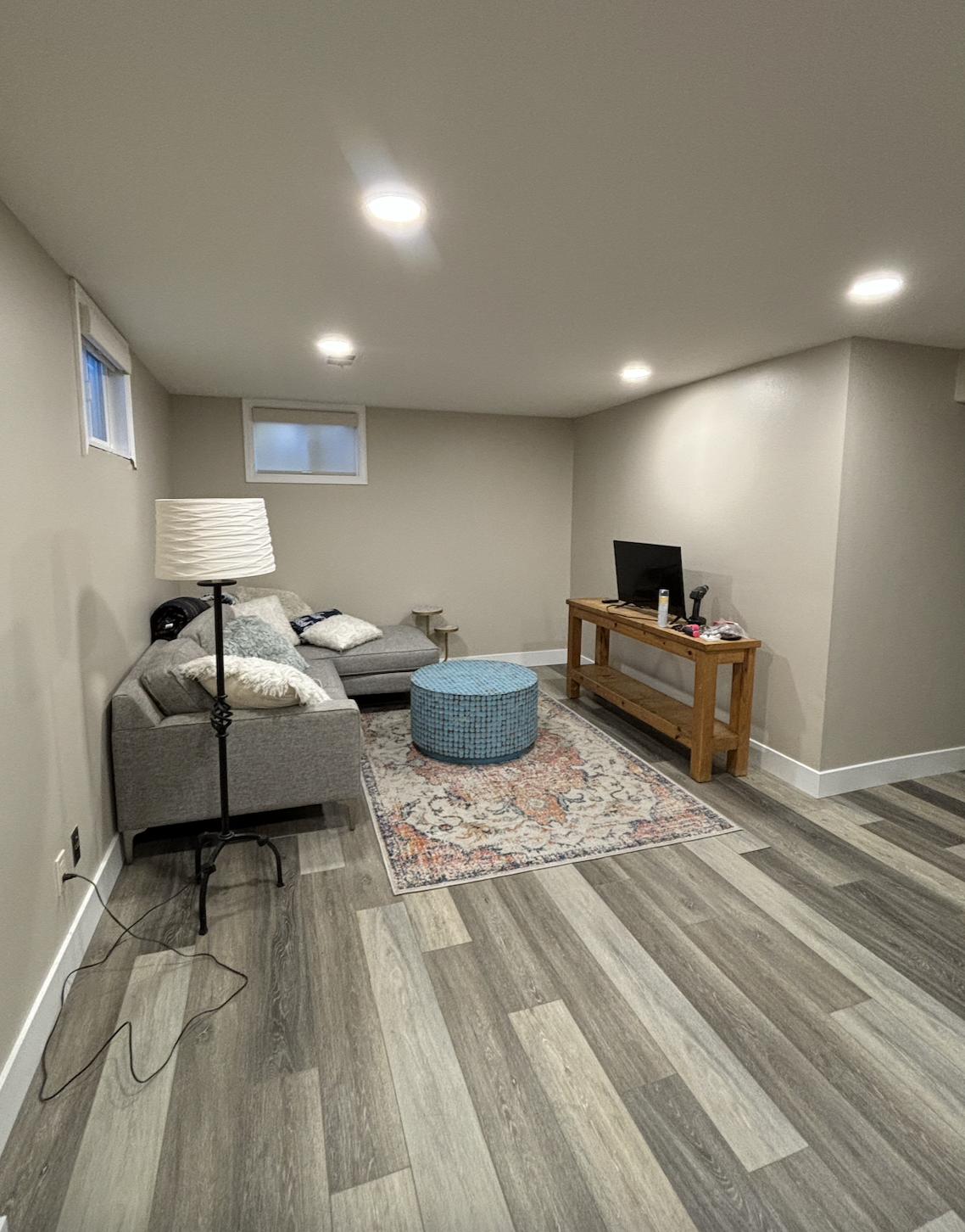 Painted bedroom with accent wall